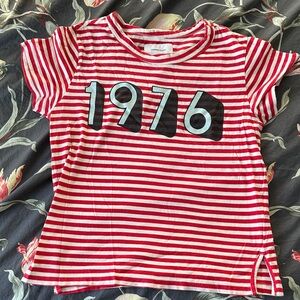Current elliott women t-Shirt with 1976 Print red and black size zero